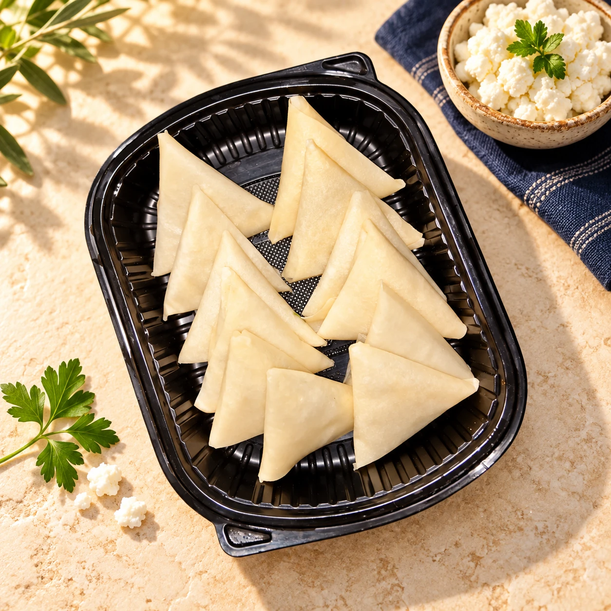 Cheese sambousek, 25 pieces