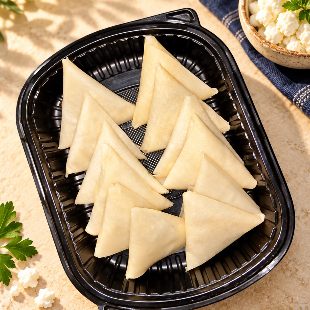 Cheese sambousek, 25 pieces