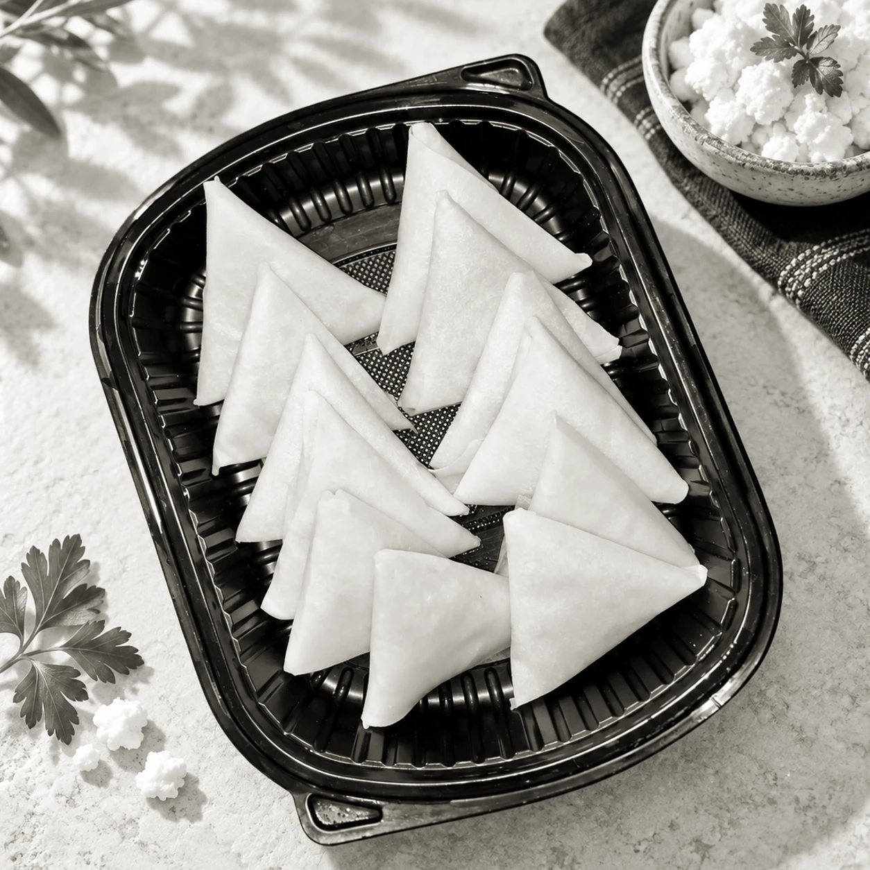 Cheese sambousek, 25 pieces