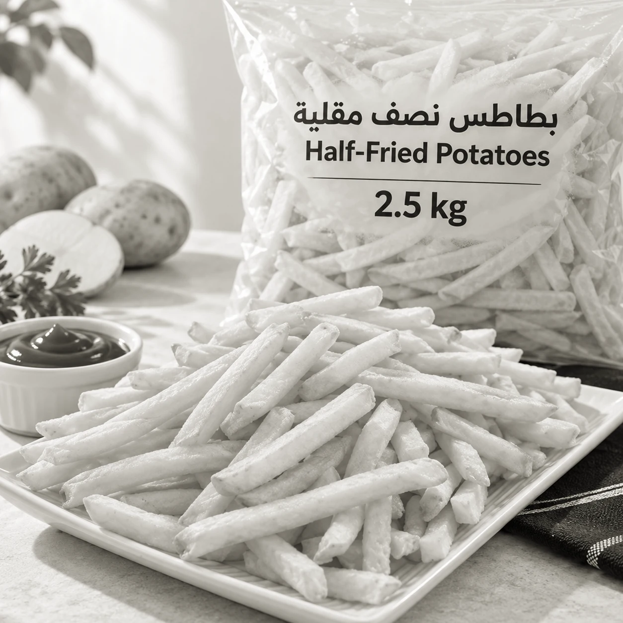 Half-fried potatoes 2.5 kg