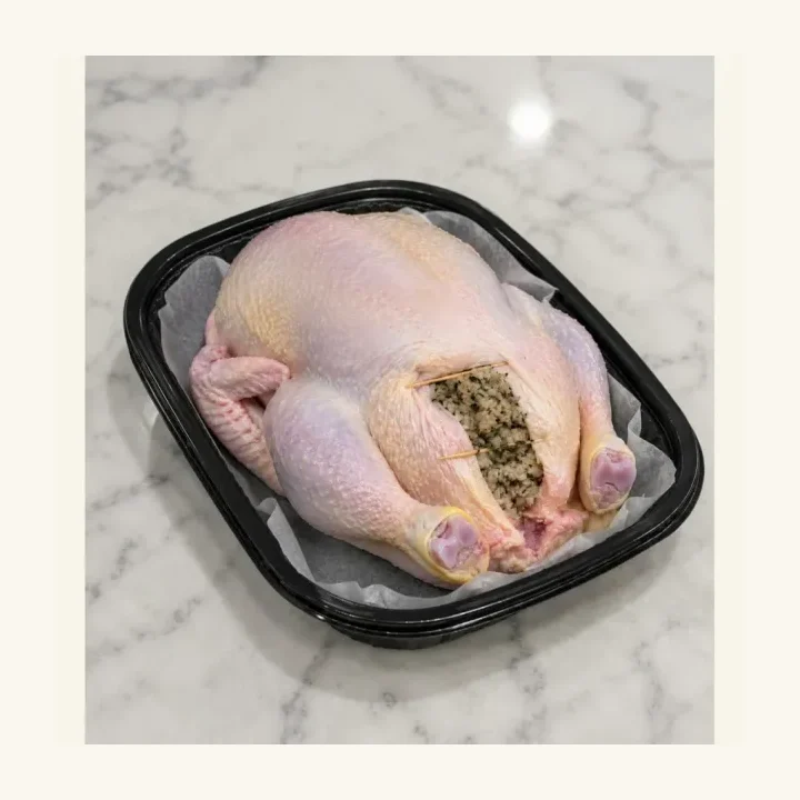 Stuffed country chicken
