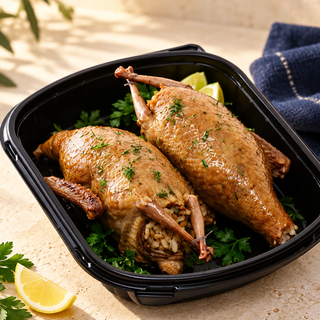 Jumbo stuffed pigeon pair