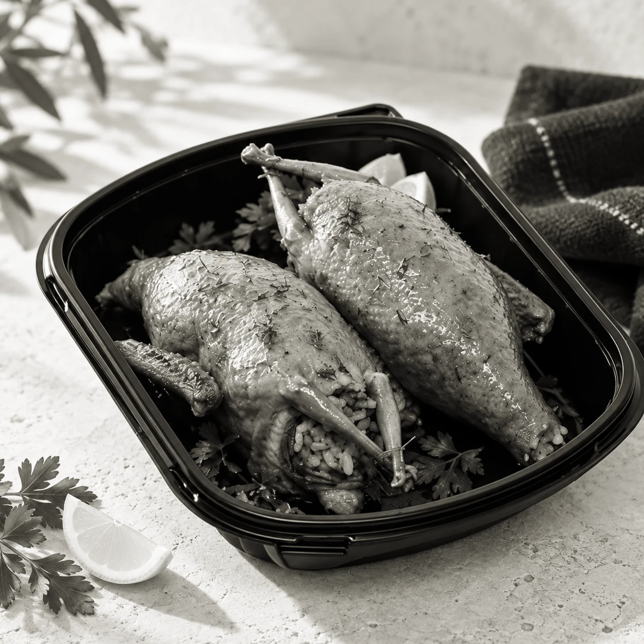 Jumbo stuffed pigeon pair