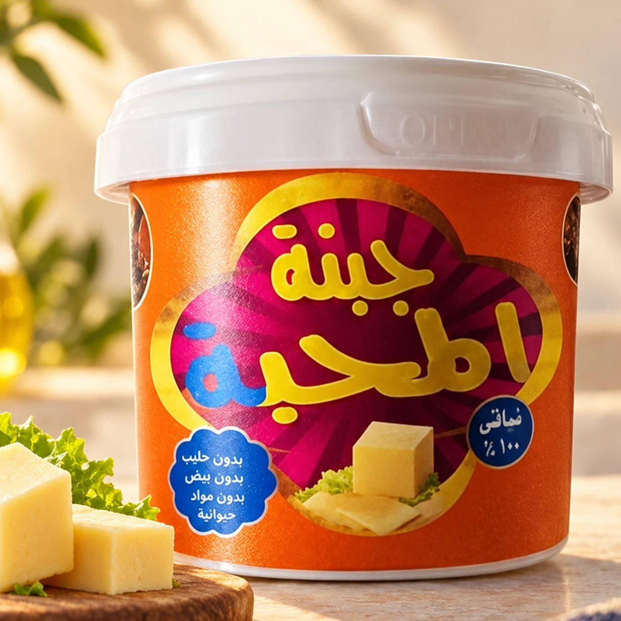 Vegan cheddar-style cheese 300 g